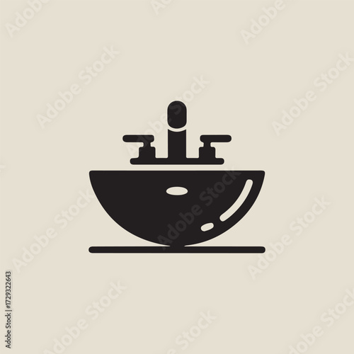 basin silhuette vector