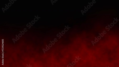 Floating red fog overlays. Animated mist fog. Rising smoke or steam rising up. Colourful smoke effect, slow motion of red smoke on black background. video 4k loop

