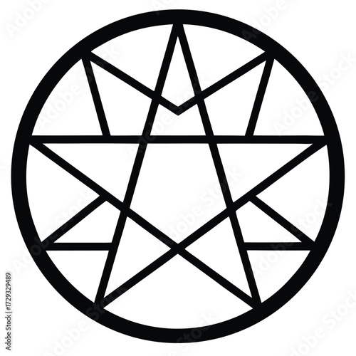 coven circle vector icon