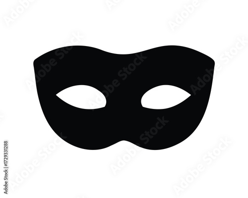 Black Mask with Eye Holes, Ideal for Costume or Mysterious Appearance