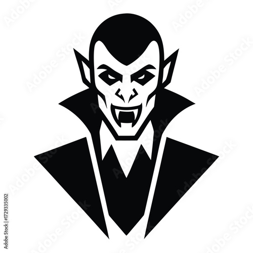 nosferatu style vampire vector icon