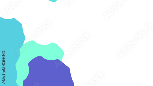 Abstract water themed background with blue and green hues shapes