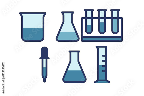 Collection of essential laboratory glassware and scientific equipment for chemistry experiments, research, and educational purposes