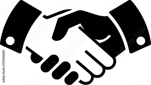 Two hands shaking in agreement, symbolizing partnership and trust