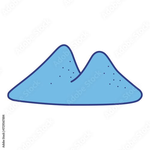 水色の山