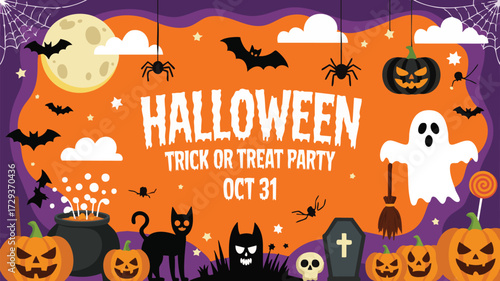 Halloween Party Illustration