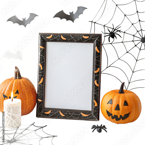 Halloween Frame Mockup PNG