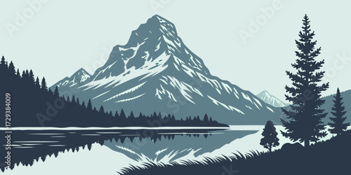 mountain lake in the mountains