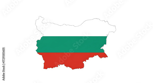 Bulgaria map outline with flag isolated on transparent background the shape of the country is filled with the national flag, creating a unique and patriotic representation of bulgarias geography and i Free Download Bulgaria map outline with flag isolated on transparent background the shape of the country is filled with the national flag, creating a unique and patriotic representation of bulgarias geography and i - GFXLoad