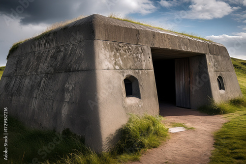 concrete bunker