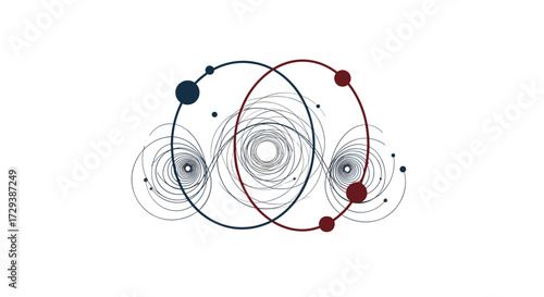 Visualizing the complex interplay of gravitational forces between celestial bodies.