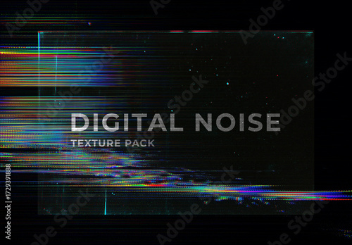 Digital Glitch Noise Textures