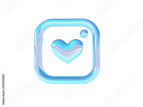 3d render of chrome k-pop shape y2k inspired