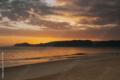 Pôr do sol na praia