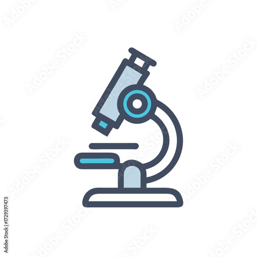microscope isolated on white