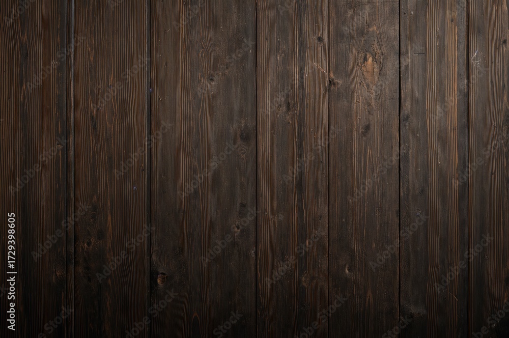 Naklejka premium Wooden board in dark tones
