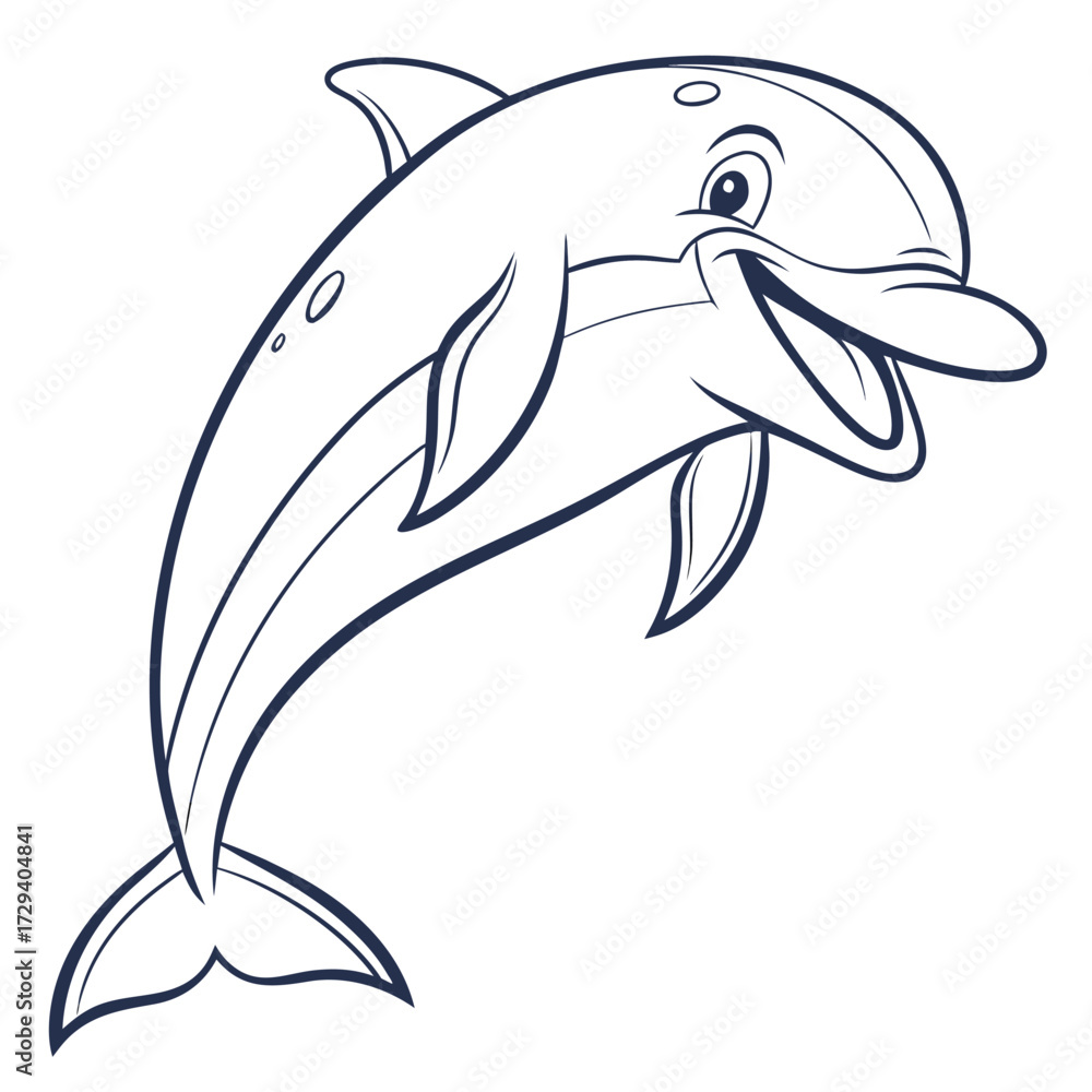 Obraz premium dolphin vector illustration