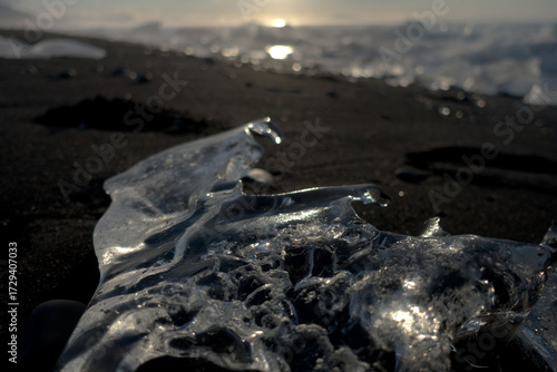 Diamond beach, Jökulsárlón, Breiðamerkursandur, Island