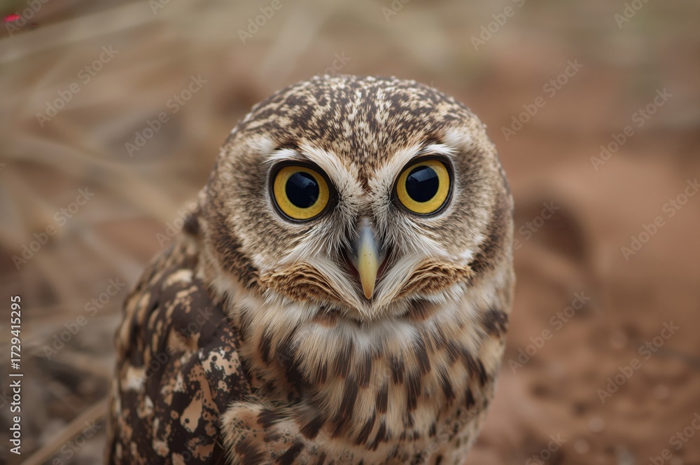 Obraz premium Athene cunicularia: The Burrowing Owl Species