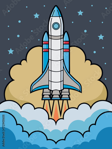 a rocket is starting