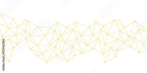 Abstract geometric minimalistic design with connecting the dots and lines. Structure molecule and communication. Big Data Visualization. technologies and sharing data as abstract concept.