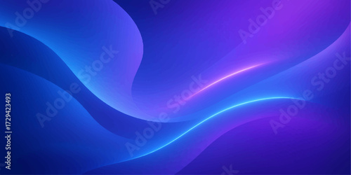 Abstract blue wave background with flowing lines and soft digital texture