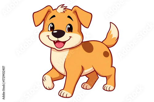 Wallpaper Mural Cute cartoon Dog illustration graphic vector clipart Torontodigital.ca