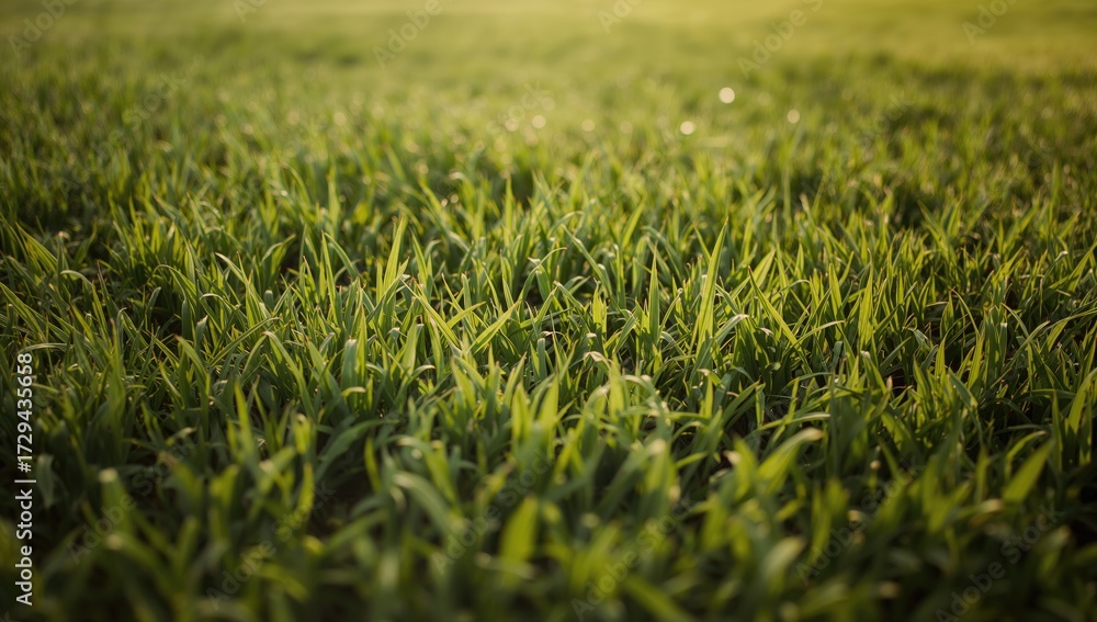 Fototapeta premium Textured backdrop featuring lush green natural grass patterns