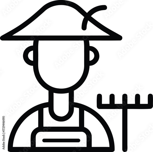 Agricultural Vector Icons. Line Icons Related to Farm, Farming, Gardening, Agriculture, Smart Farm, Farm Animals, Seeding. Outline Symbols Collection 