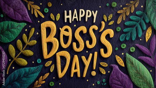 colorful greeting card style, big bold letters 
