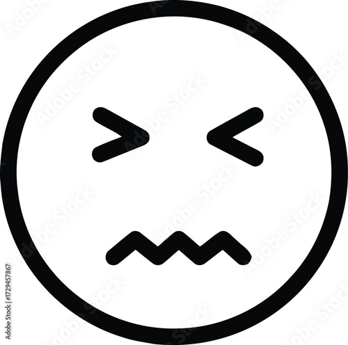 Emoticon Icon Collection. A selection of colorful flat-style emoji faces featuring smiles, happy faces, sad faces, angry faces, and surprised faces. Vector illustration of a simple line and a smiling 