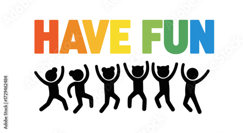 Joyful Celebration of Friendship and Playful Merriment with Diverse Group of People Having Fun Together