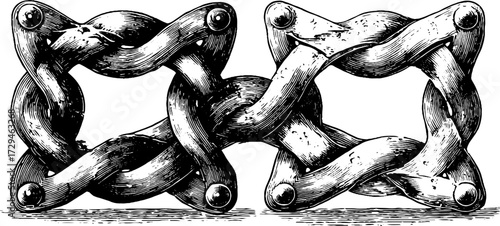 Intricate square celtic knot design for artistic decor and crafts