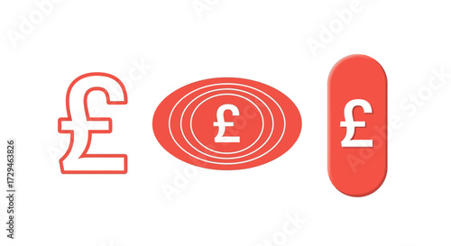 The Pound Sterling Symbol Represents Global Currency And Financial Transactions Across The World Economy