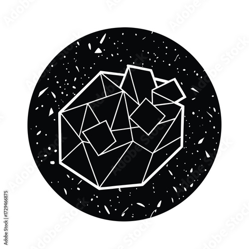 Black absolut vodka bottle with light reflections minimalist presentation isolated on transparent background