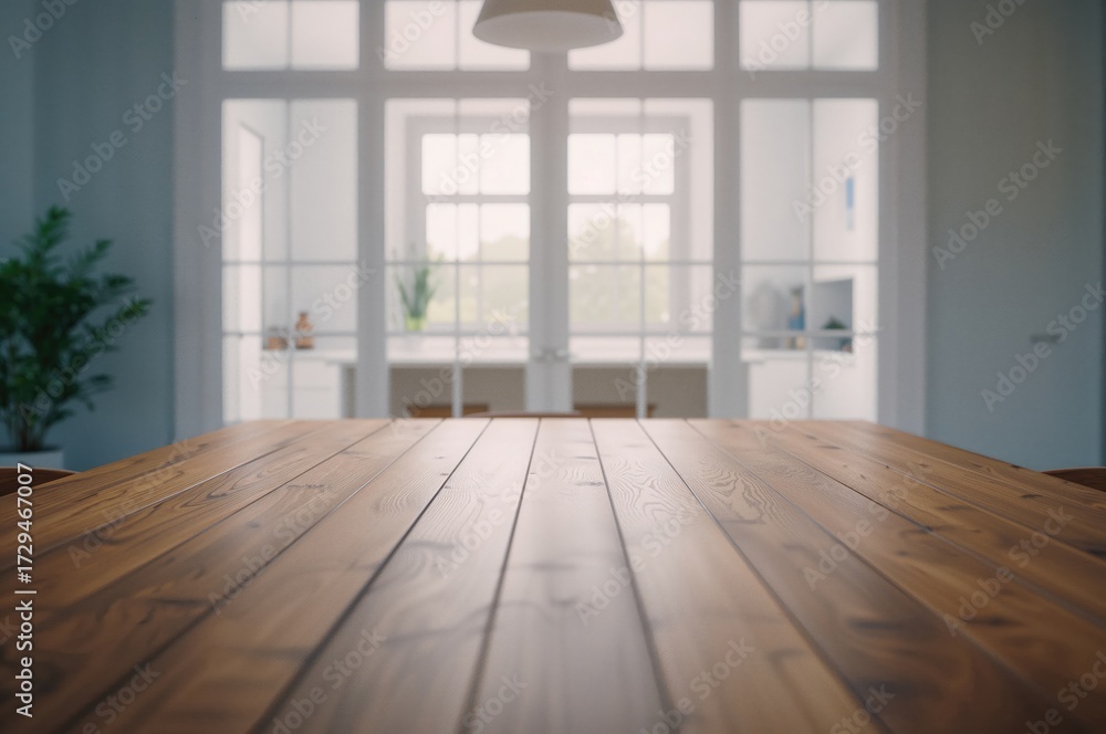 Fototapeta premium Indoor view featuring a window