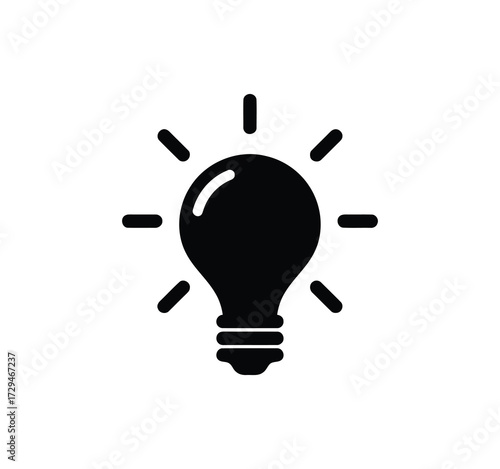 Icon Set for Ideas. Icons for creativity, problem-solving, innovation, strategy, and thought that include the idea lamp and bulb symbol. Vector illustration.