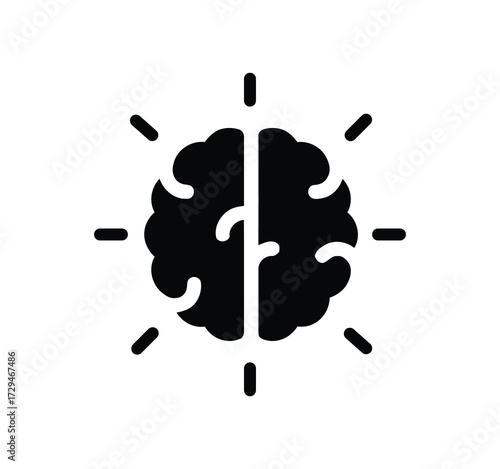 Icon Set for Ideas. Icons for creativity, problem-solving, innovation, strategy, and thought that include the idea lamp and bulb symbol. Vector illustration.