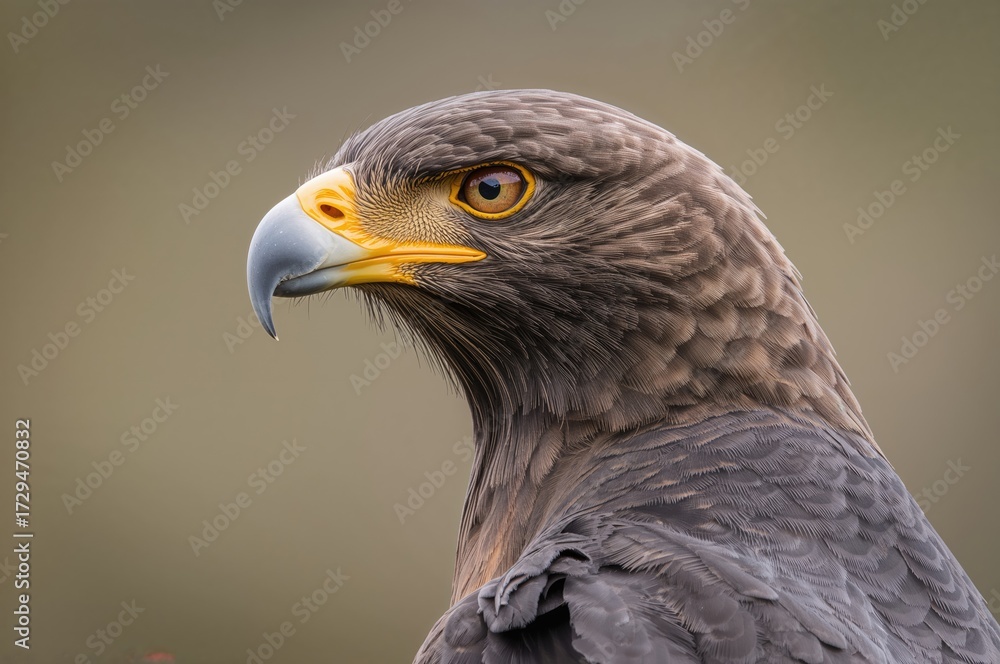 Fototapeta premium Nisaetus bartelsi: A Medium-Sized Eagle Native to an Indonesian Island