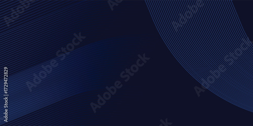 Premium background design with diagonal dark blue line pattern. Vector horizontal template for digital lux business banner, contemporary formal invitation, luxury voucher, prestigious gift certificate