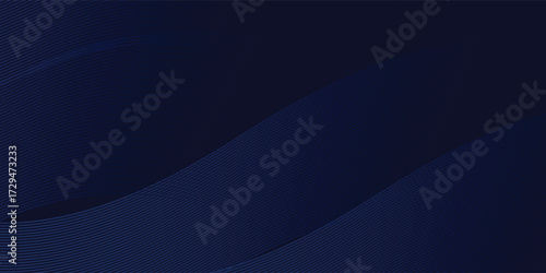 Premium background design with diagonal dark blue line pattern. Vector horizontal template for digital lux business banner, contemporary formal invitation, luxury voucher, prestigious gift certificate
