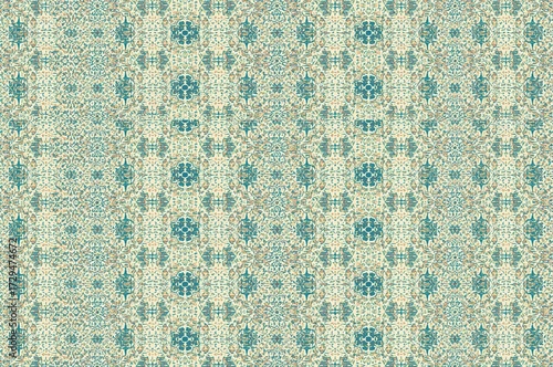 Flat design continuous traditional pattern texture of Sadu weaving style