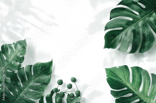 White background adorned wi...