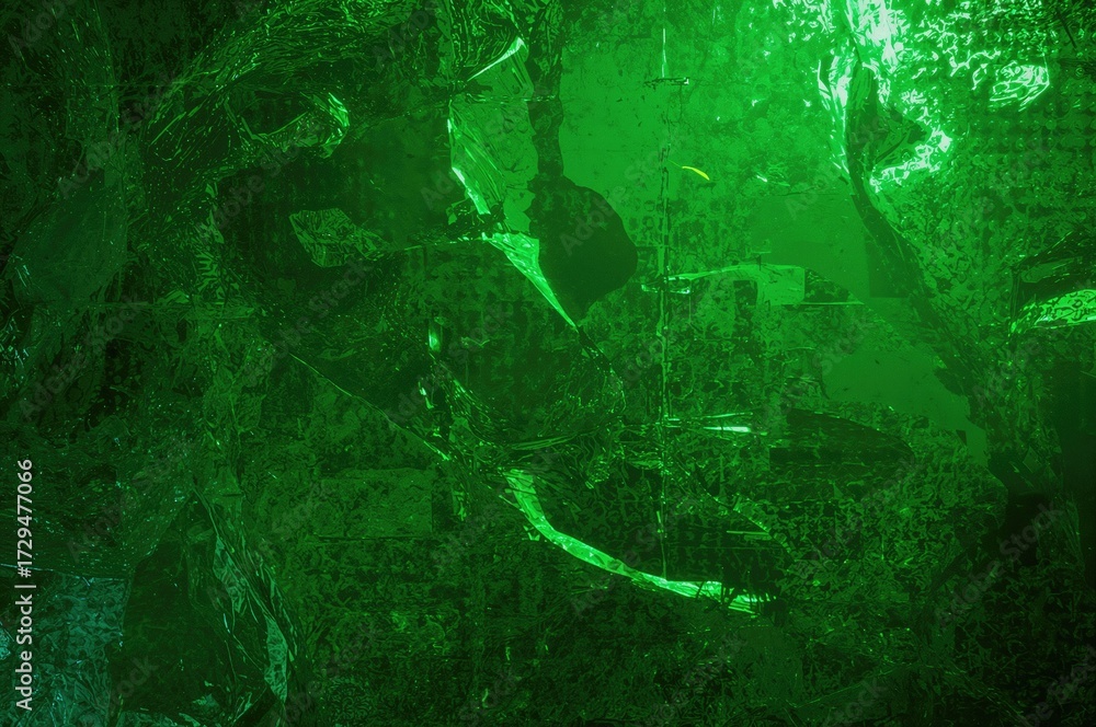 Naklejka premium Abstract green plastic pattern resembling building blocks, concept for education and construction