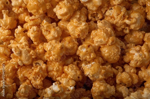 Close-up of caramel-coated ...