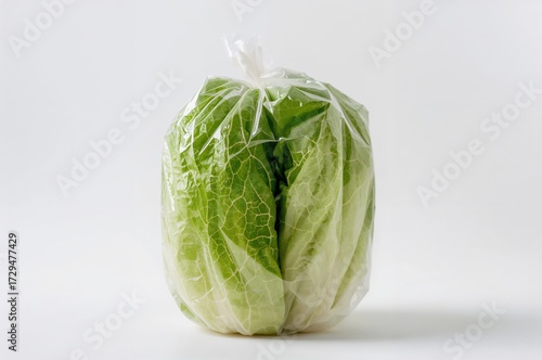 Transparent plastic bag fil...