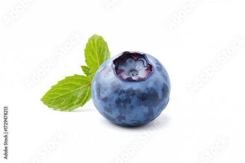 Freshly picked ripe blueber...