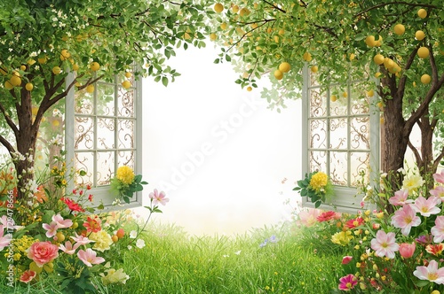 Fruits Blooming Beyond Glas...