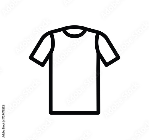 Set of thin line icons for clothing. editable stroke icons for luxury clothing. style icons. Symbols for T-shirt, pants, jacket, dress, shorts, shoes, and shirts.vector