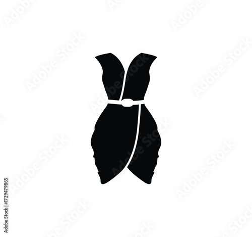 Set of thin line icons for clothing. editable stroke icons for luxury clothing. style icons. Symbols for T-shirt, pants, jacket, dress, shorts, shoes, and shirts.vector